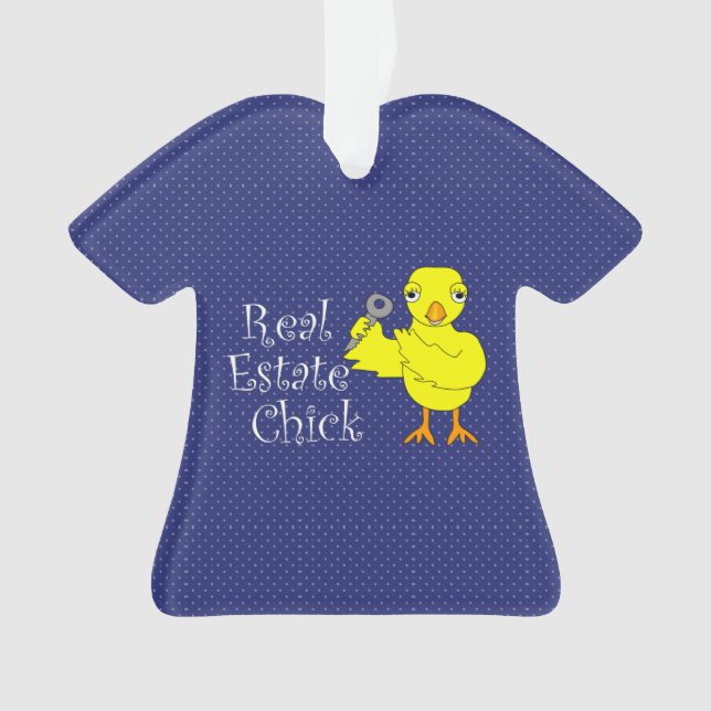 Real Estate Chick Ornament (Front)
