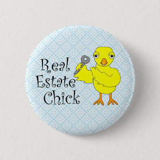 Real Estate Chick Ornament 6 Cm Round Badge