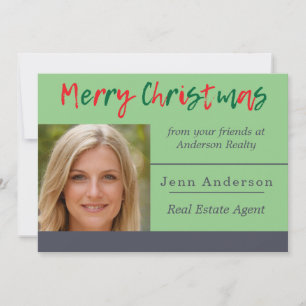 Real Estate Christmas Greeting Holiday Card