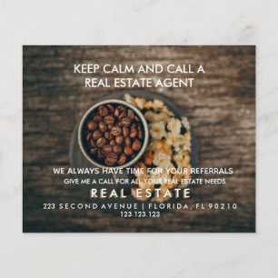 real estate Coffee Announcement Flyer