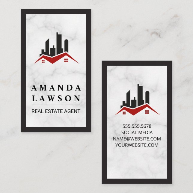 Real Estate Commercial Residential Property Logo Appointment Card (Front/Back)