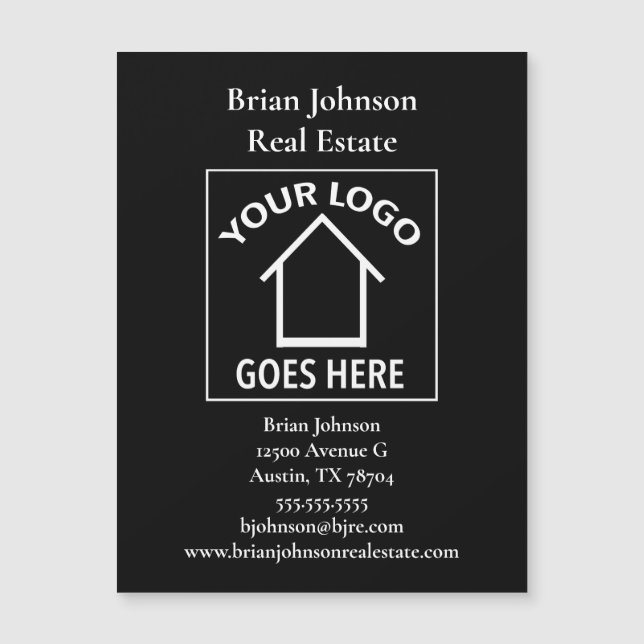 Real Estate Company Add Your Logo Custom Magnet (Front)