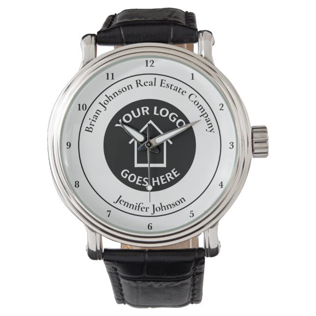 Real Estate Company Add Your Logo Custom Realtor Watch (Front)