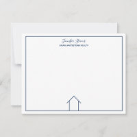 Real Estate Company Blue Monogram Home Realtor