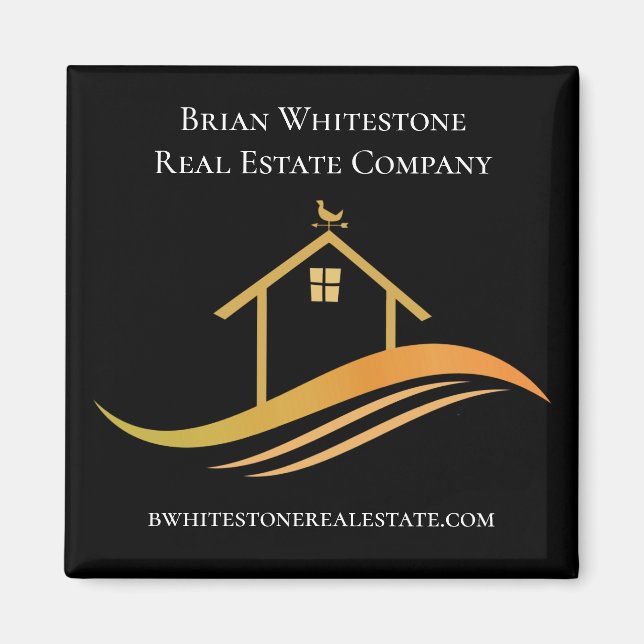 Real Estate Company Chic Custom Marketing Magnet (Front)