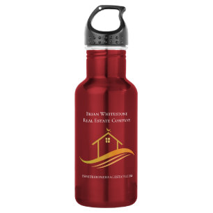 Real Estate Company Chic Gold Personalised Realtor 532 Ml Water Bottle