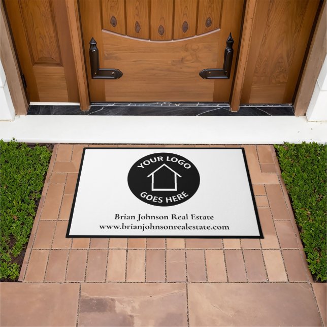 Real Estate Company Custom Business Logo Office Doormat (Outdoor)