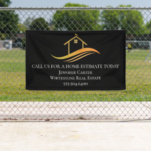 Real Estate Company Custom Logo Modern Marketing Banner