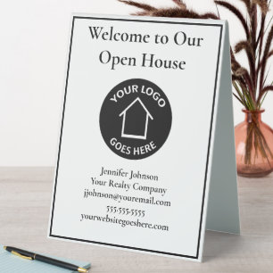Real Estate Company Custom Logo Open House Welcome