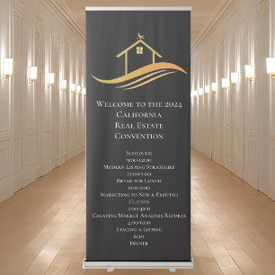 Real Estate Company Custom Realtor Convention Retractable Banner