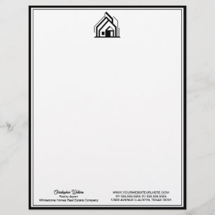 Real Estate Company Customized Realtor Logo Custom Letterhead