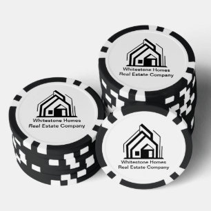 Real Estate Company Customized Realtor Logo Poker Chips