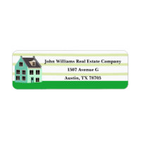 Real Estate Company Cute House Return Address