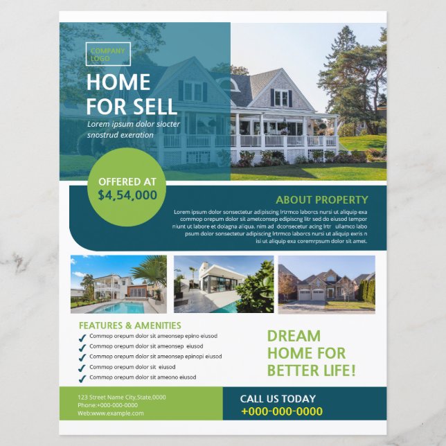Real Estate Company Flyer Template (Front)