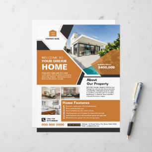 Real estate company flyer template