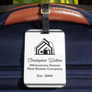 Real Estate Company House Personalized Realtor Luggage Tag