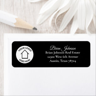 Real Estate Company Logo Black Return Address