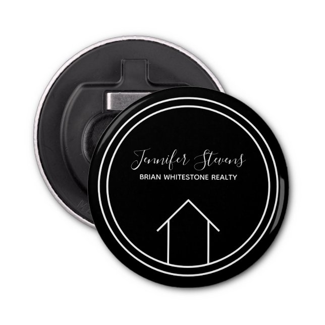 Real Estate Company Open House Custom Marketing Bottle Opener (Front)