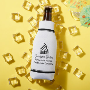 Real Estate Company Personalized Realtor Logo Bottle Cooler