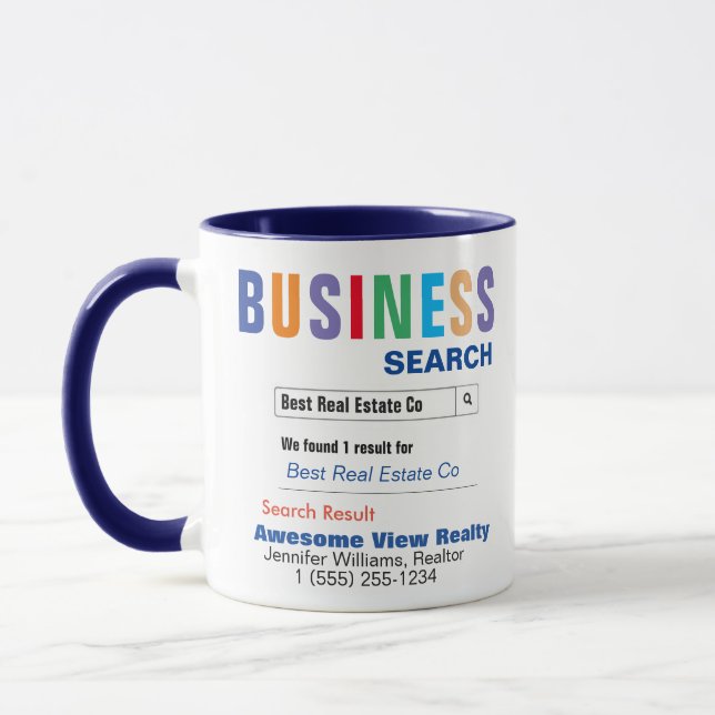 Real Estate Company Realtor Gift Mug (Left)