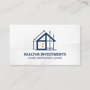 Real Estate Construction   Builder Business Card