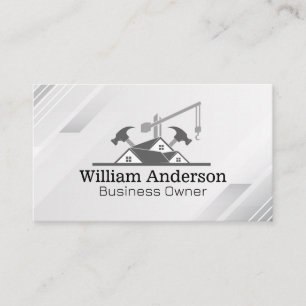 Real Estate Construction Property Management Business Card