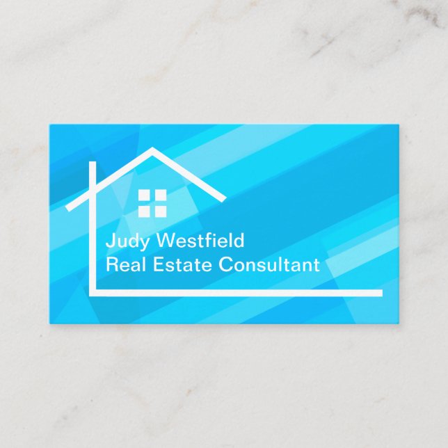 Real Estate Consultant Agent Theme Business Card (Front)