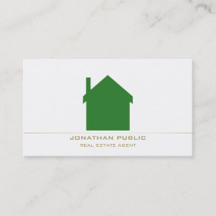 Real Estate Consultant Modern Stylish Design Luxe Business Card