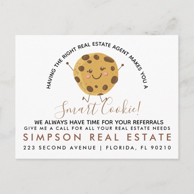 real estate Cookie referrals Announcement (Front)
