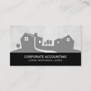 Real Estate Corporate Investment Rentals Business Card