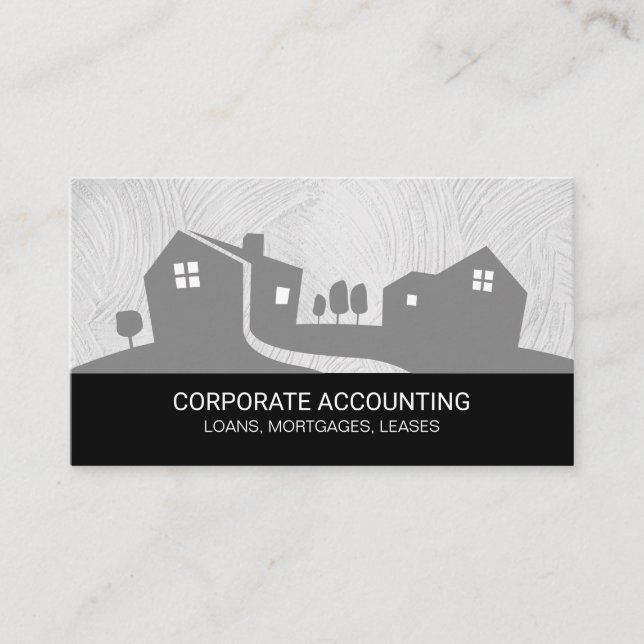 Real Estate | Corporate | Investment Rentals Business Card (Front)