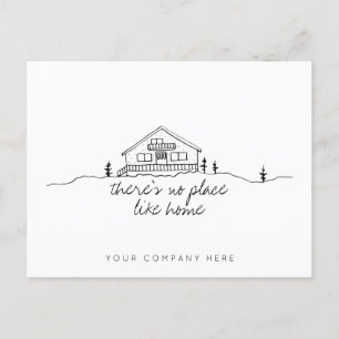 Real Estate Cosy Cabin House Postcard
