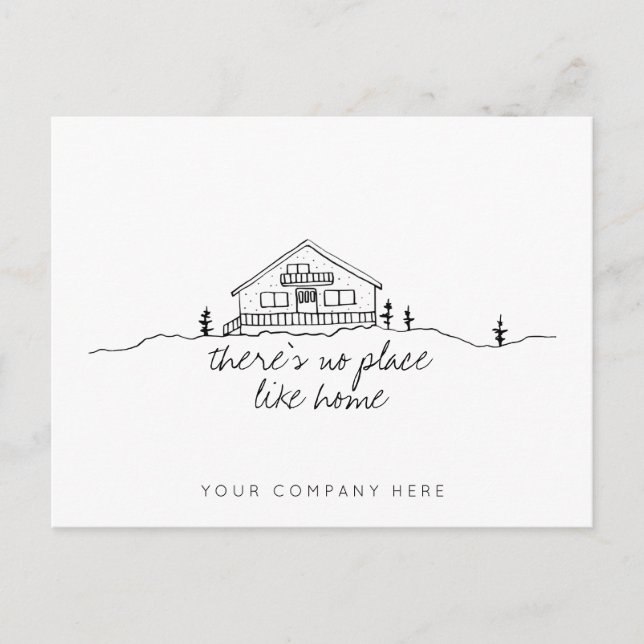 Real Estate Cosy Cabin House Postcard (Front)