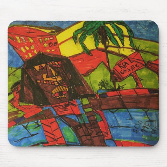 real estate crash mouse mat (Front)