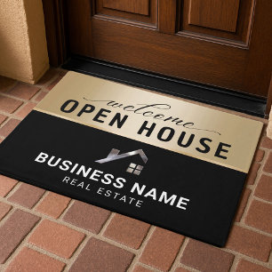 Real Estate Custom House Logo Realtor Promotional Doormat