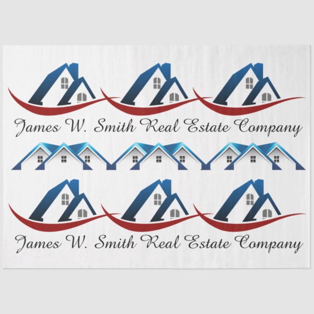 Real Estate Customised Gift Wrap Tissue Tissue Paper (Front)