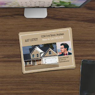 Real Estate Direct Mail Tan Postcard