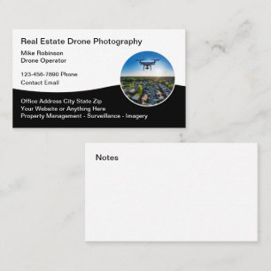 Real Estate Drone Photography Business Cards