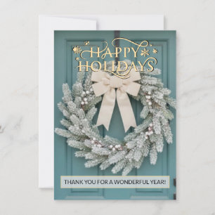 Real Estate Elegant Happy Holidays Card