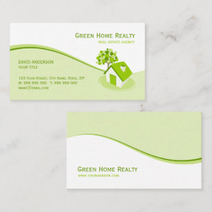 Real Estate Environment Sustainable business card
