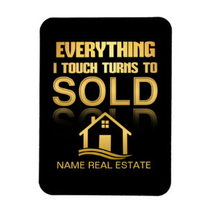 REAL ESTATE everything turns to SOLD CAR MAGNET