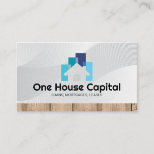 Real Estate Finance   Wood Trim  Business Card