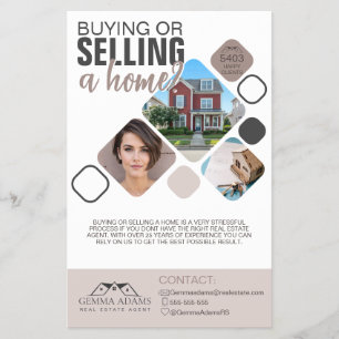Real Estate Flyer - Buy or Sell Your Home   Custom