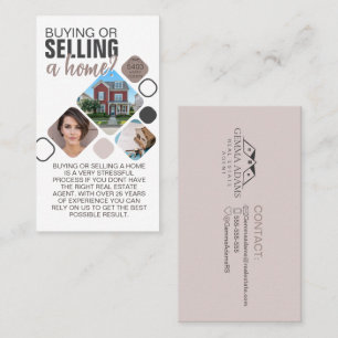 Real Estate Flyer - Buy or Sell Your Home Custom Business Card