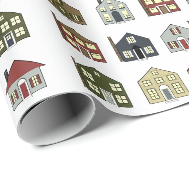 Real Estate Gift Wrapping Paper (Roll Corner)