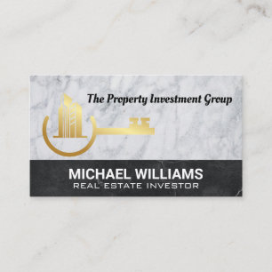 Real Estate Gold Key Realtor Business Card