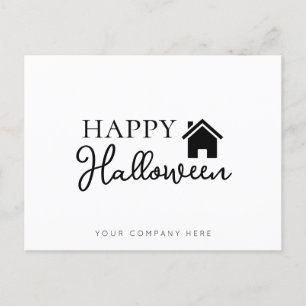 Real Estate Happy Halloween   Postcard