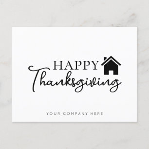 Real Estate Happy Thanksgiving Postcard