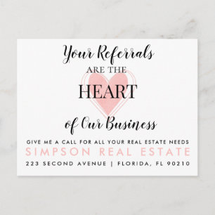 real estate Happy Valentine's Day Announcement Pos Postcard