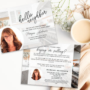 Real Estate Hello Neighbour Postcard
